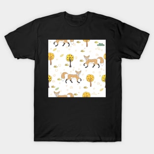 Fox Pattern T-Shirt